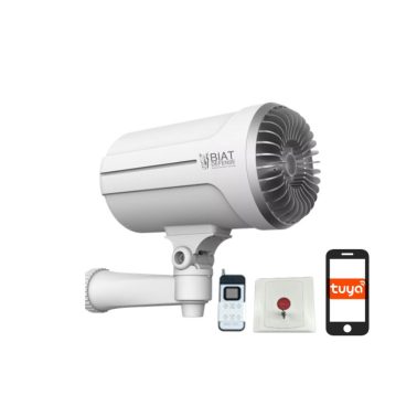 Cañón de Humo de Seguridad Antirrobo Zerovision Bazuka Defense Pro con aplicación móvil